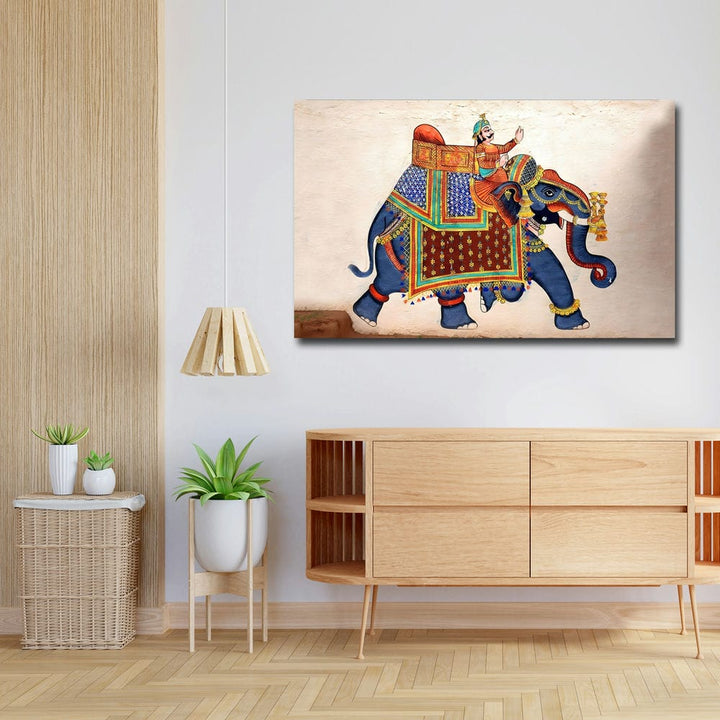 32x20 Canvas Painting - Rlephant City Palace Udaipur