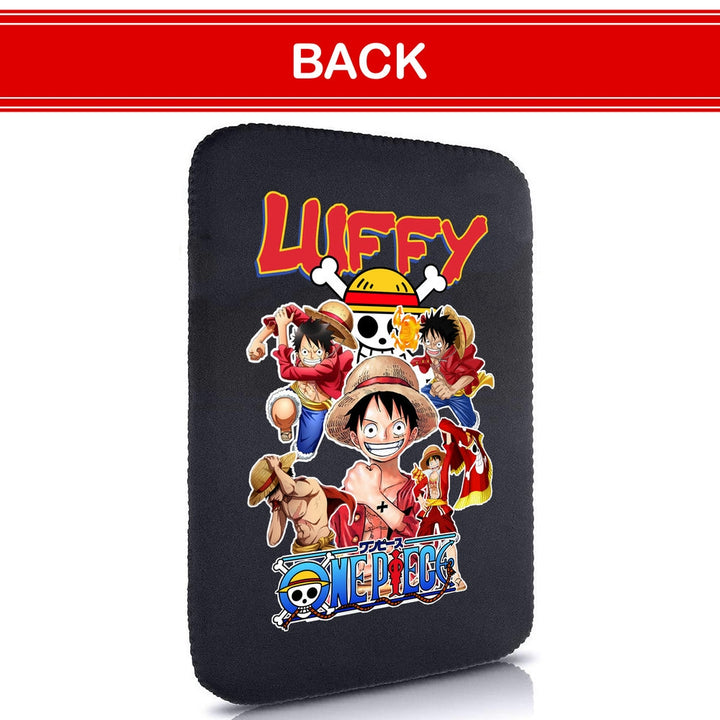 Printed Neoprene Reversible Laptop & Tablet Sleeve - One Piece Luffy DS2