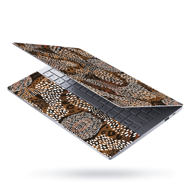 Laptop Skin - Brown Dotted