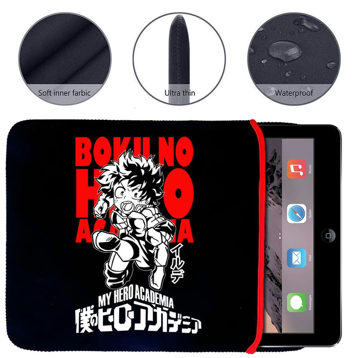 Printed Neoprene Reversible Laptop & Tablet Sleeve - Anime My Hero Academia DS06