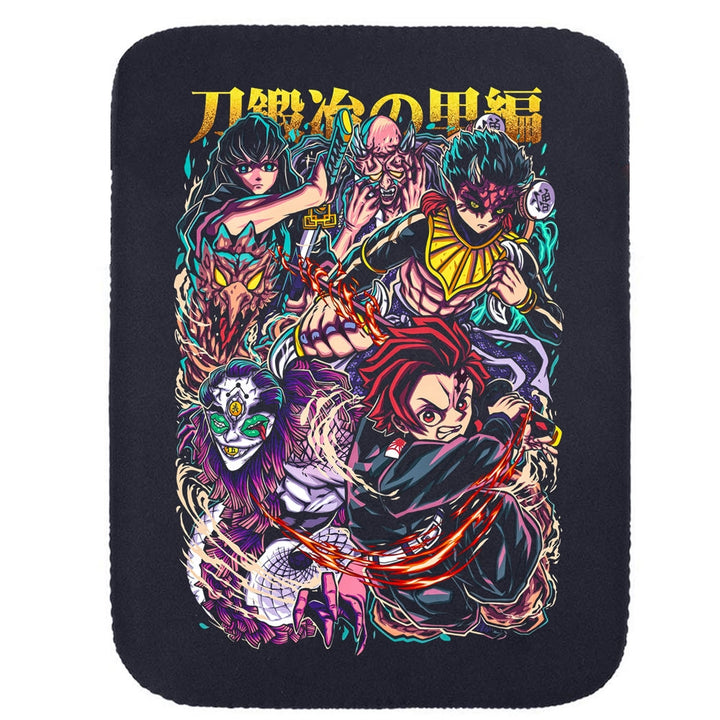 Printed Neoprene Reversible Laptop & Tablet Sleeve - Anime Legendary DS53