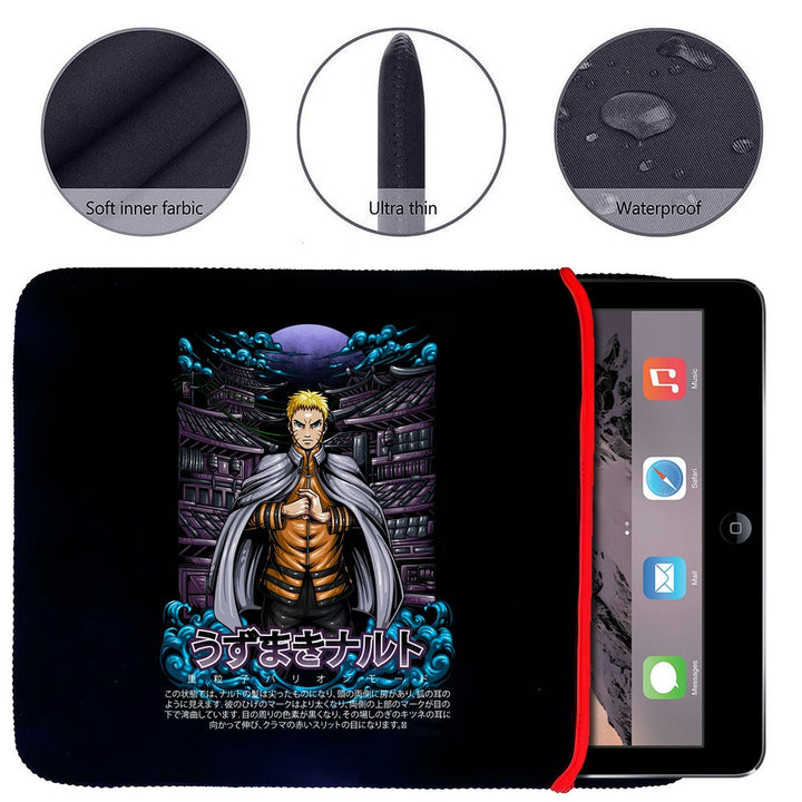 Printed Neoprene Reversible Laptop & Tablet Sleeve - Anime Legendary DS68