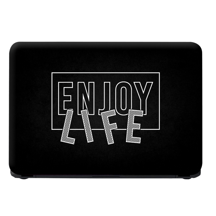 Laptop Skin - Enjoy Life on Black