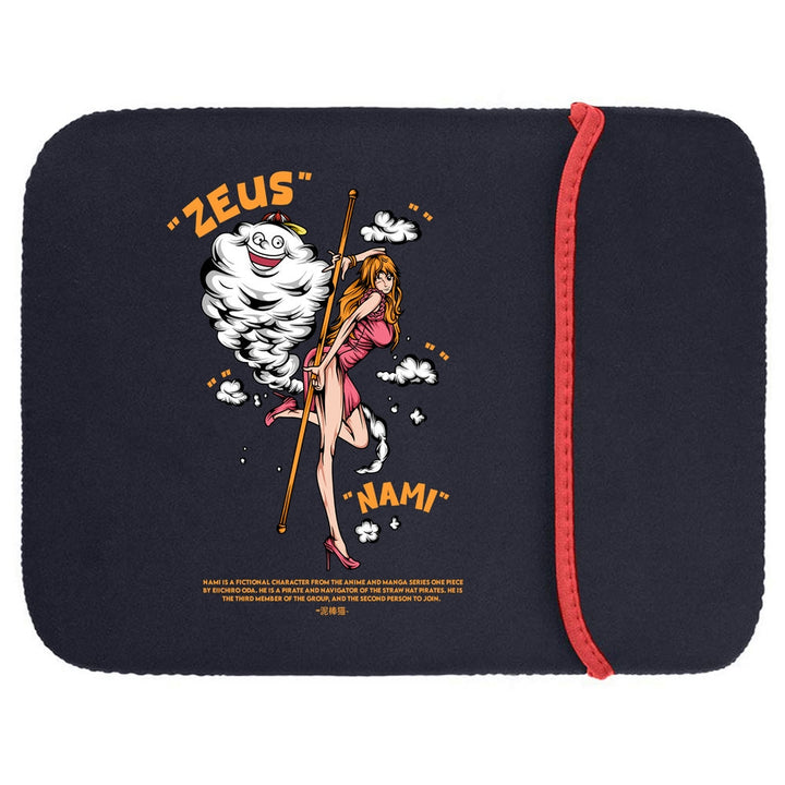 Printed Neoprene Reversible Laptop & Tablet Sleeve - One Piece Nami DS1