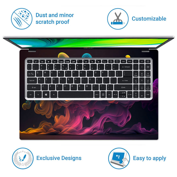 Laptop Skin - Colorful Smoke