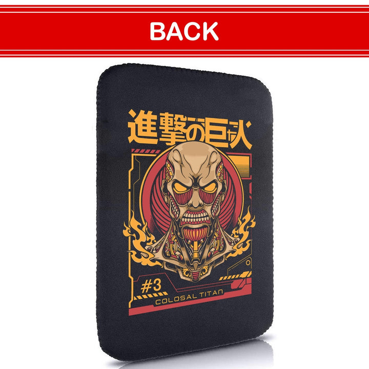 Printed Neoprene Reversible Laptop & Tablet Sleeve - Anime Attack on Titan DS18