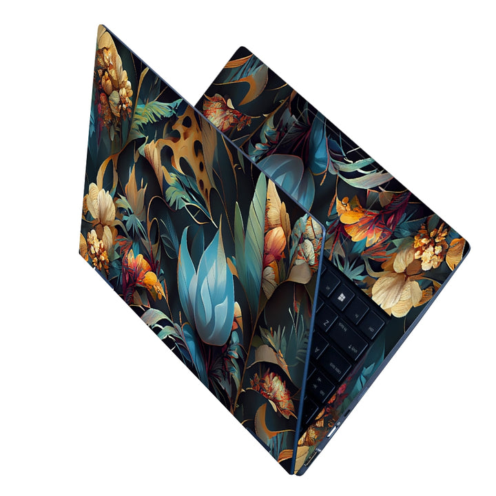 Laptop Skin - Modern Exotic Floral Jungle Pattern