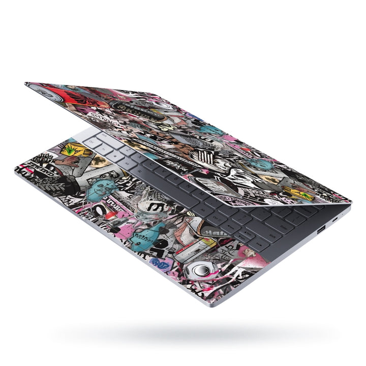 Laptop Skin - Collection of Stickers With the Word