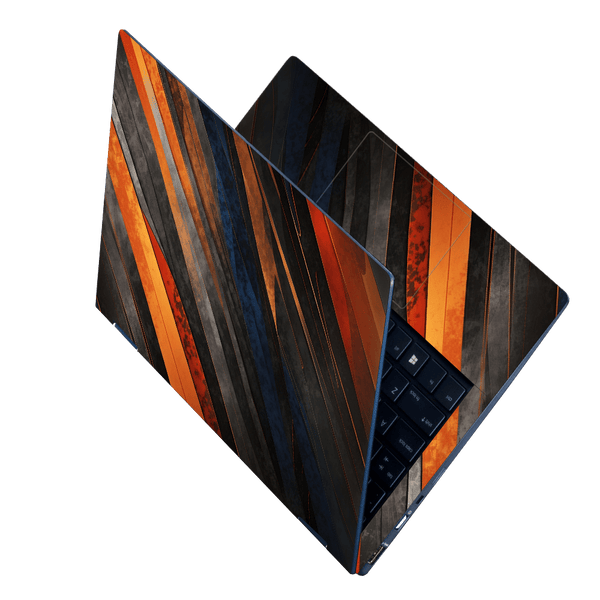 Laptop Skin - Gray Copper Sporty Background