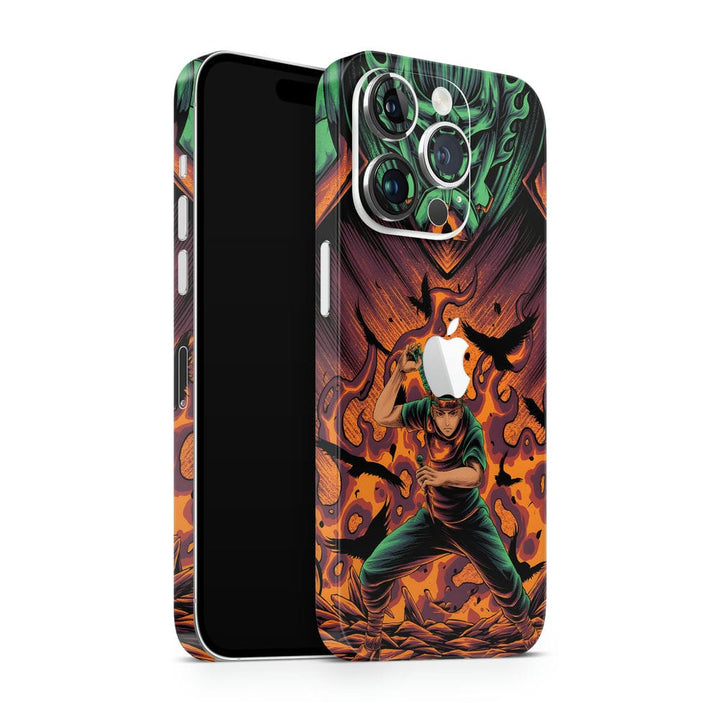 Mobile Skin Wrap - Anime Shisui Green Brown Design