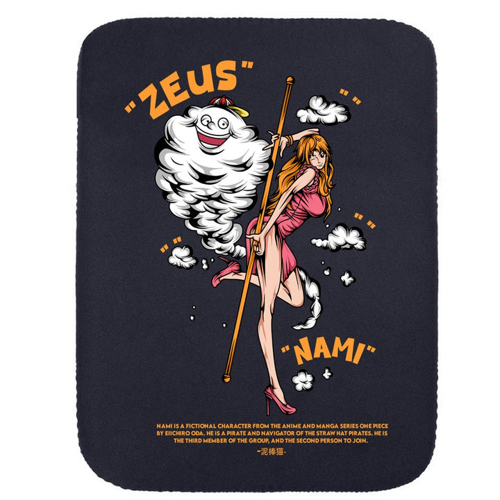 Printed Neoprene Reversible Laptop & Tablet Sleeve - One Piece Nami DS1