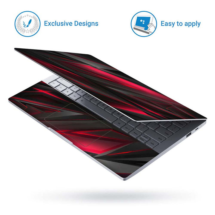 Full Panel Laptop Skin - 3D grey megenta