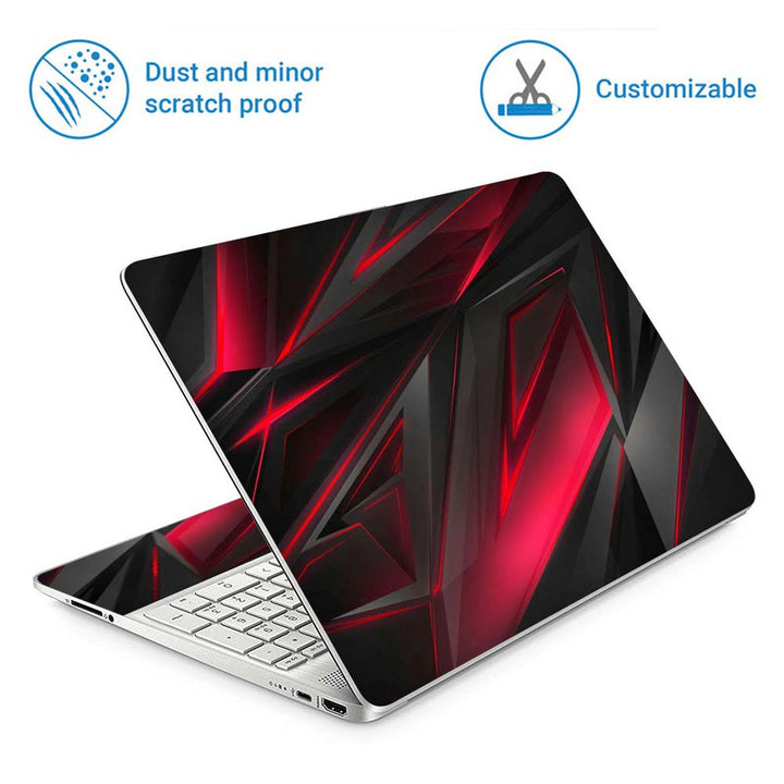 Full Panel Laptop Skin - 3D grey megenta