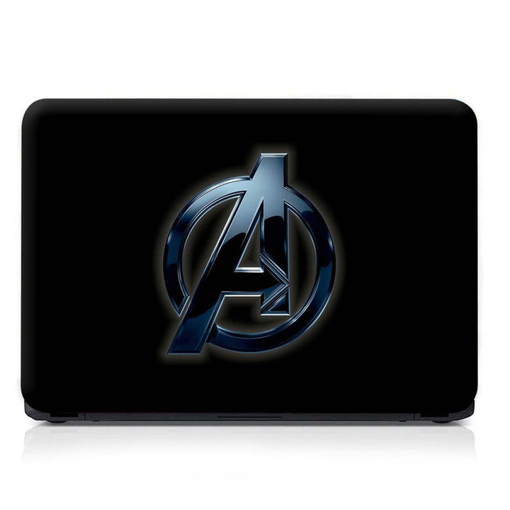 Full Panel Laptop Skin - A Crystal Logo on Black