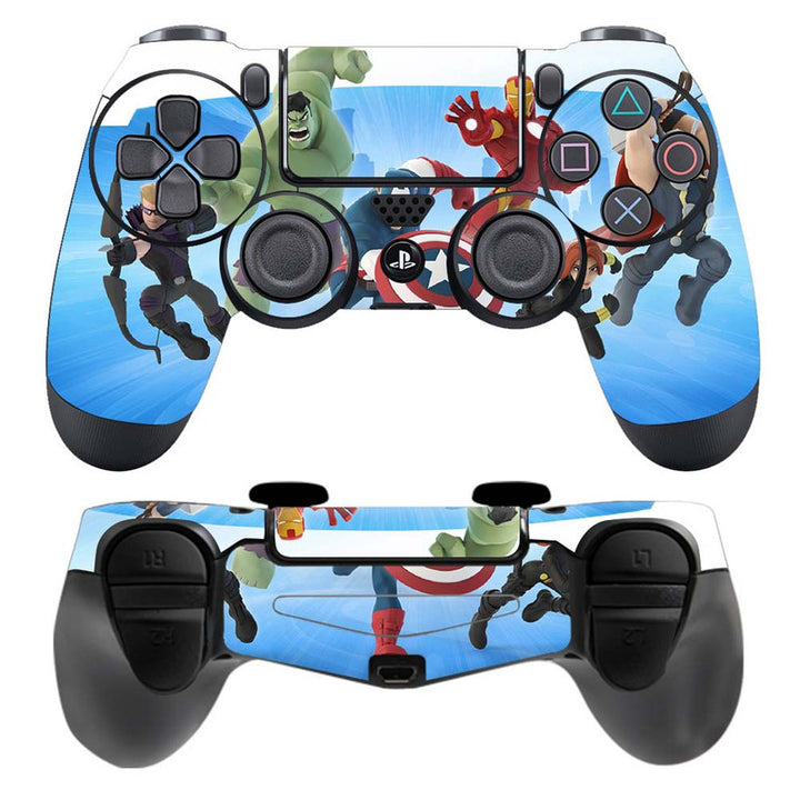 Skin Wrap Vinyl Sticker for DualShock 4 Wireless Controller- Agengers Cartoon