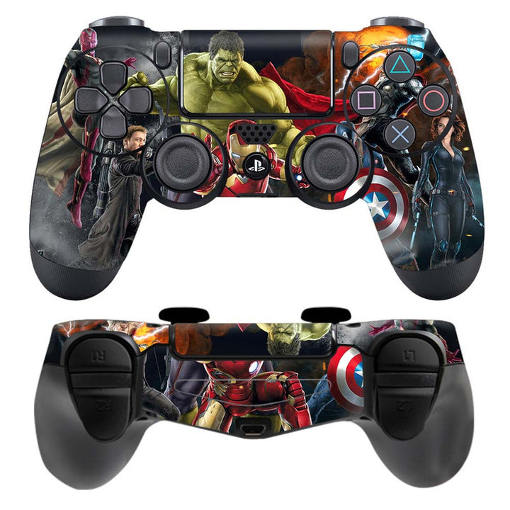 Skin Wrap Vinyl Sticker for DualShock 4 Wireless Controller- Agengers Fight