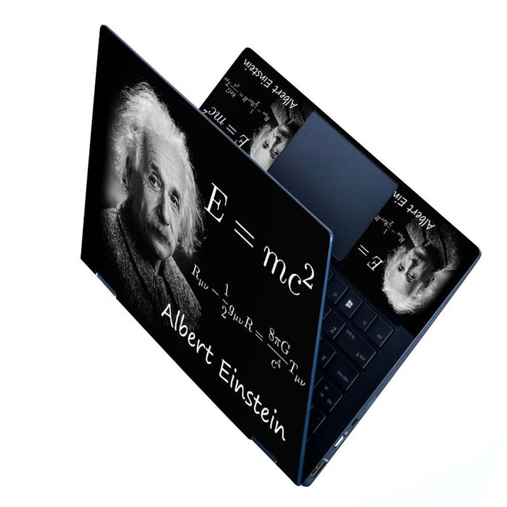 Full Panel Laptop Skin - Albert Einstein RUV TUV