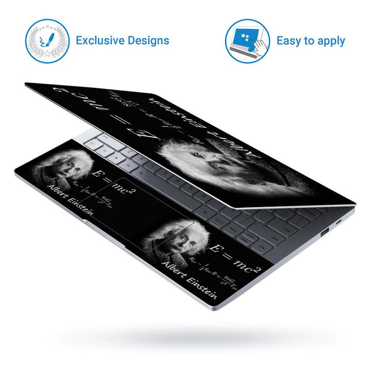 Full Panel Laptop Skin - Albert Einstein RUV TUV