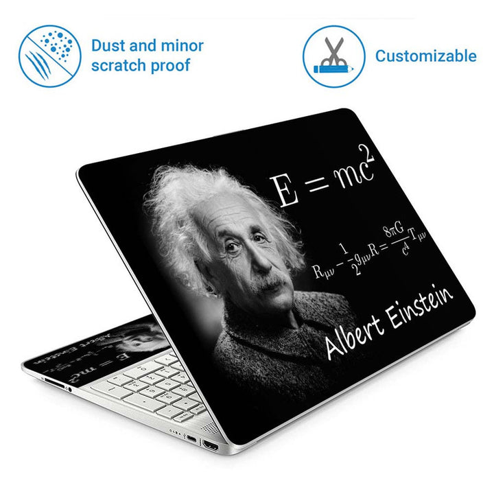 Full Panel Laptop Skin - Albert Einstein RUV TUV