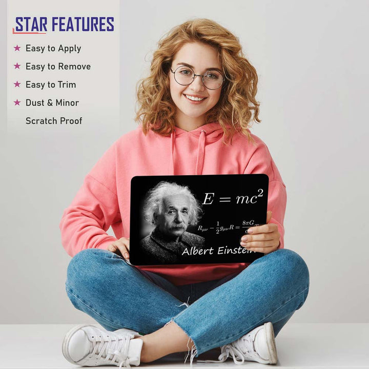 Full Panel Laptop Skin - Albert Einstein RUV TUV