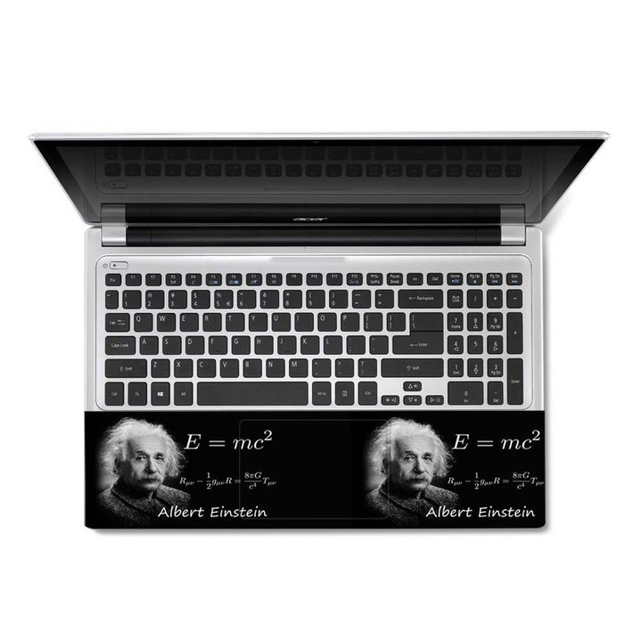 Full Panel Laptop Skin - Albert Einstein RUV TUV