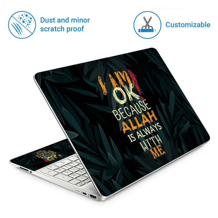 Full Panel Laptop Skin - Allah with Me