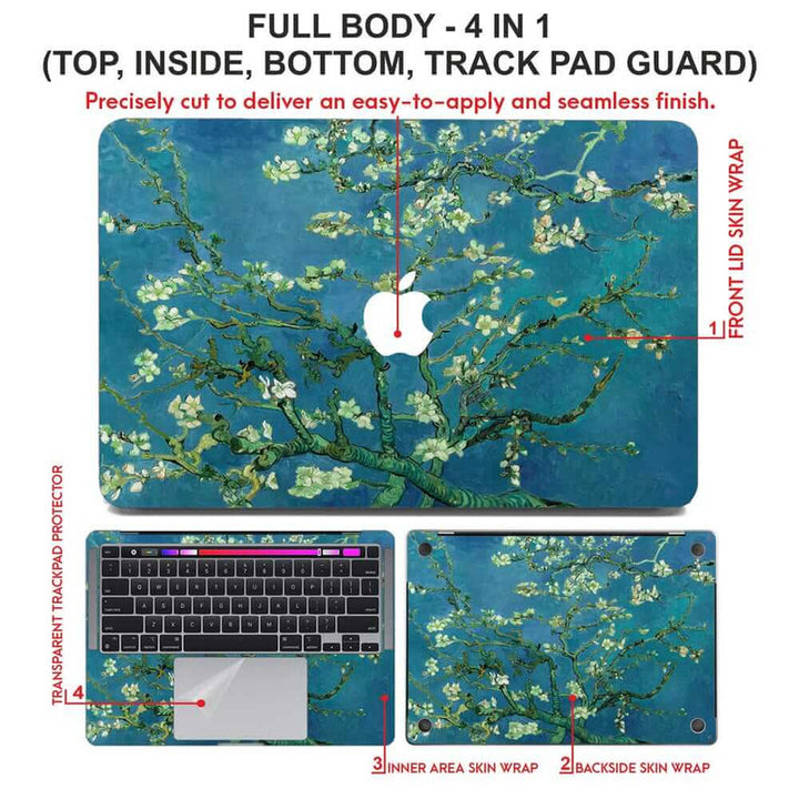 Laptop Skin for Apple MacBook - Almond Blossom - SkinsLegend