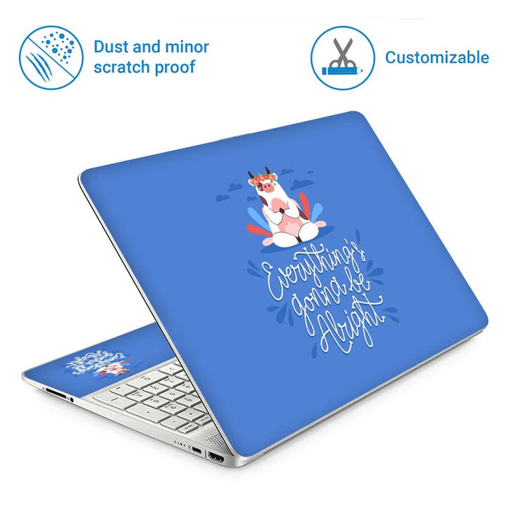 Full Panel Laptop Skin - Alright Cow