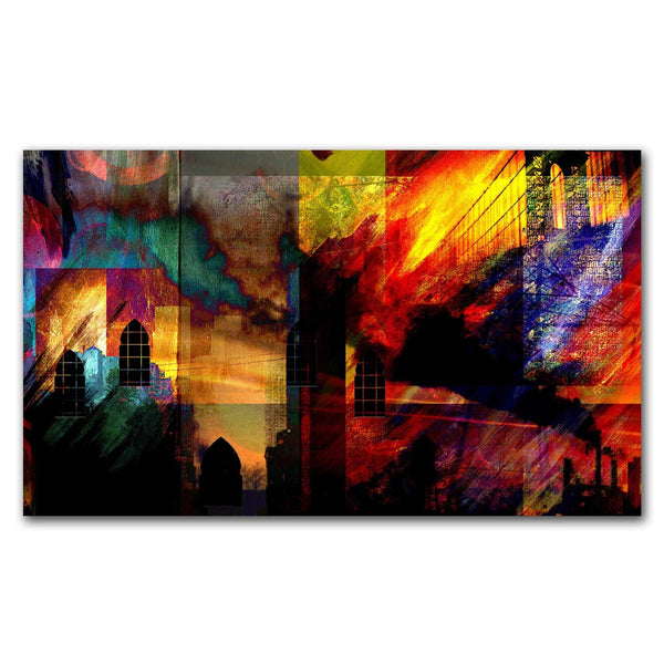 FineArts Rolled Canvas Painting - Ancient Windows Art