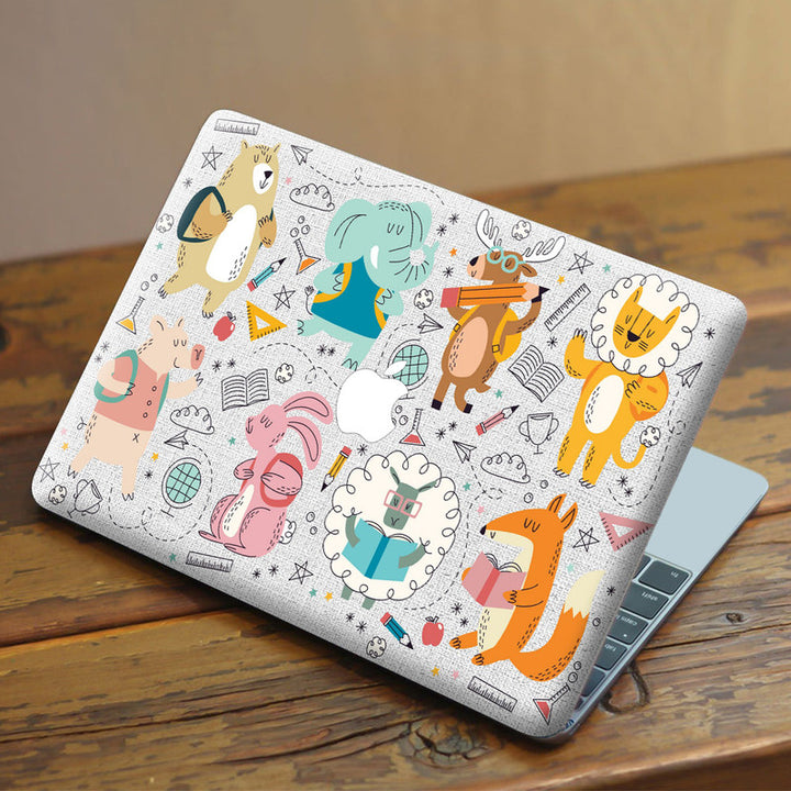 Laptop Skin for Apple MacBook - Animals Class Art - SkinsLegend