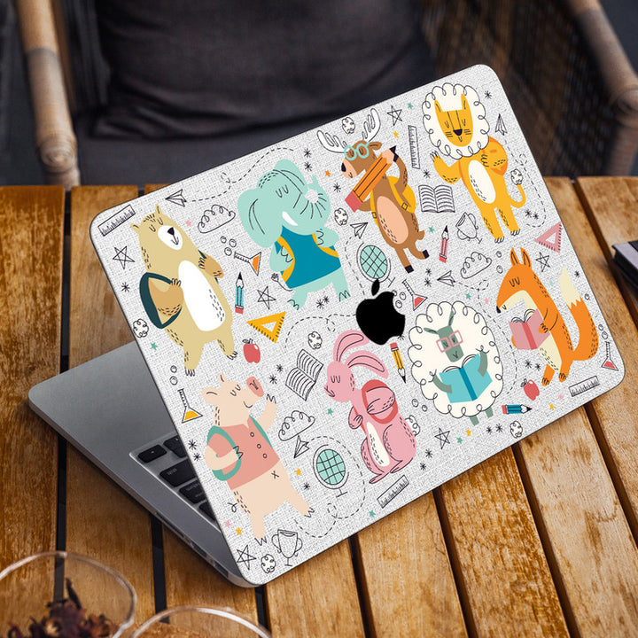 Laptop Skin for Apple MacBook - Animals Class Art - SkinsLegend