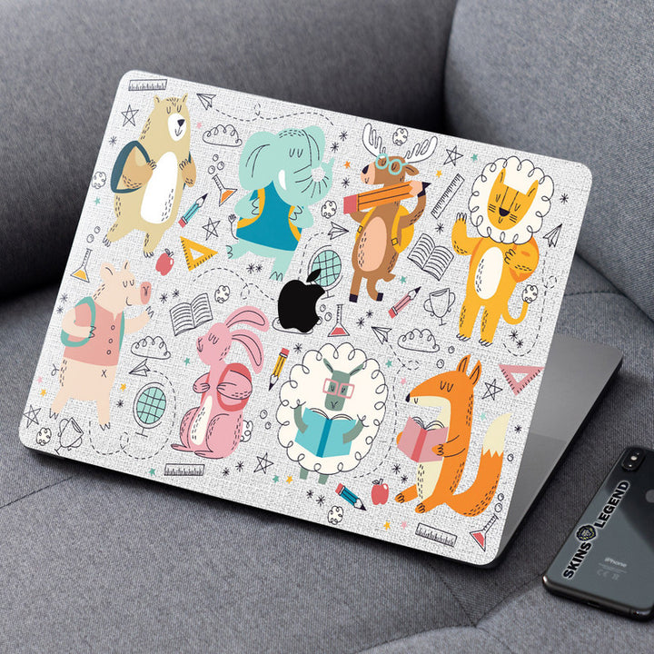 Laptop Skin for Apple MacBook - Animals Class Art - SkinsLegend