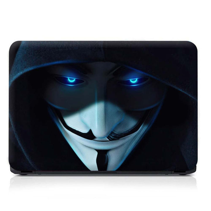 Full Panel Laptop Skin - Anonymous Guy Blue Eyes