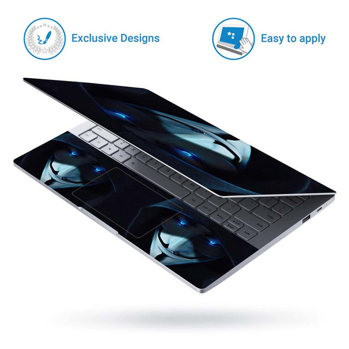 Full Panel Laptop Skin - Anonymous Guy Blue Eyes