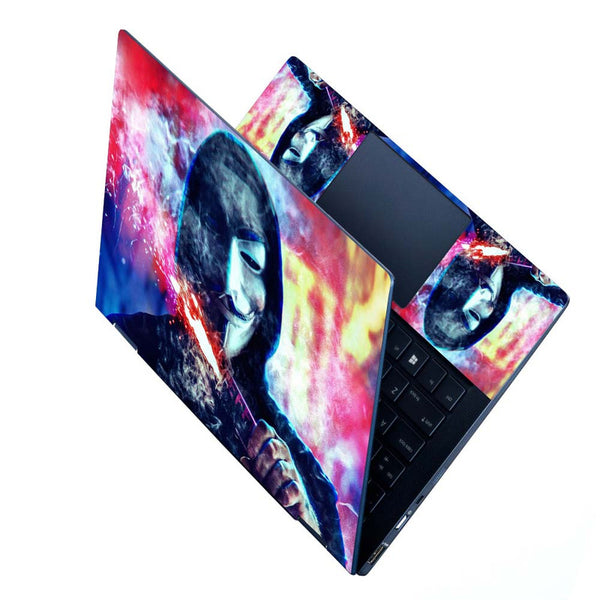 Full Panel Laptop Skin - Anonymous Mask Digital Art