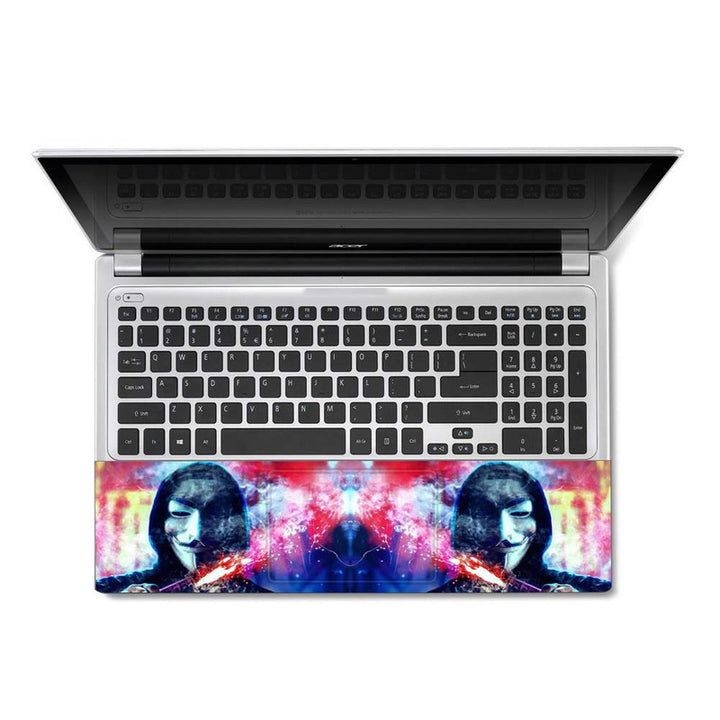 Full Panel Laptop Skin - Anonymous Mask Digital Art