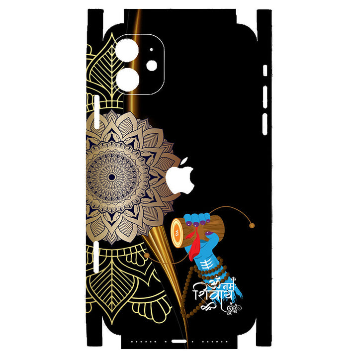 Apple iPhone Skin Wrap - Golden Mandala Blue Hand - SkinsLegend