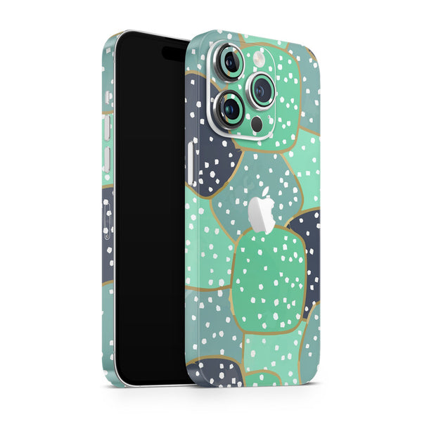 Apple iPhone Skin Wrap - Green Shaded Big Bubbles - SkinsLegend