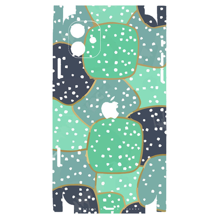 Apple iPhone Skin Wrap - Green Shaded Big Bubbles - SkinsLegend