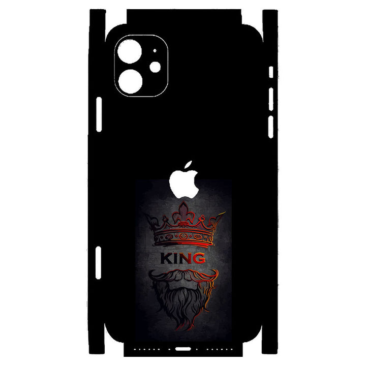 Apple iPhone Skin Wrap - King on Black - SkinsLegend