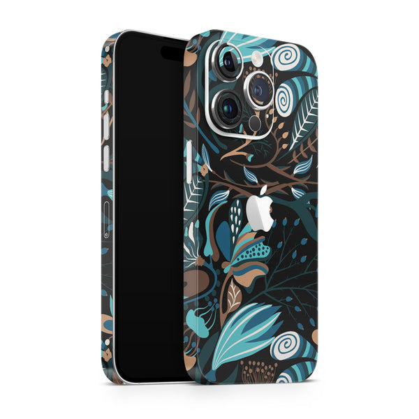 Apple iPhone Skin Wrap - Multicolour Floral Graffiti - SkinsLegend