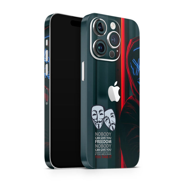 Apple iPhone Skin Wrap - No Body Bar Hacker - SkinsLegend