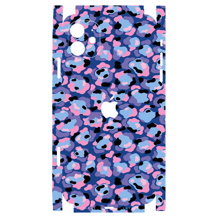 Apple iPhone Skin Wrap - Purple Cyan Pink Camouflage - SkinsLegend