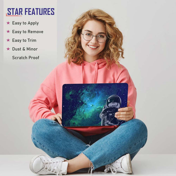 Full Panel Laptop Skin - Astronaut Blue Galaxy