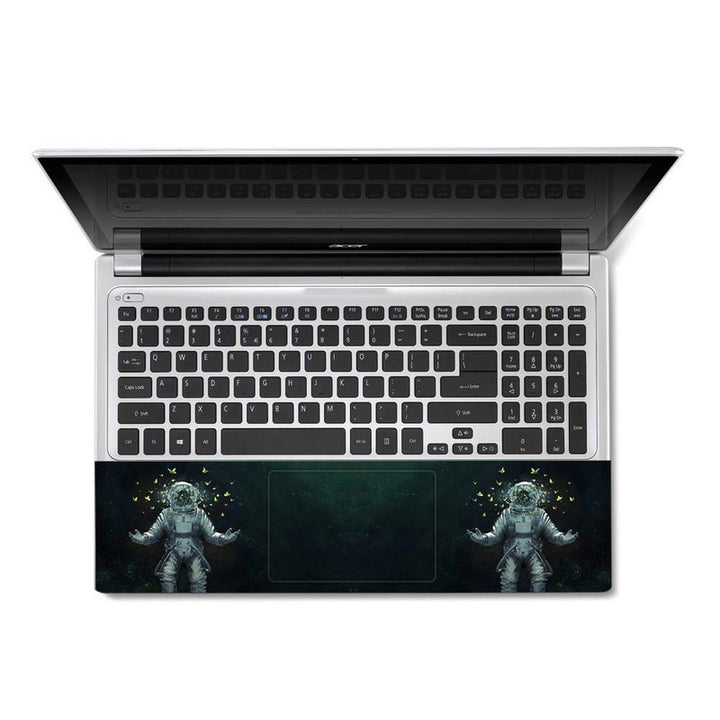 Full Panel Laptop Skin - Astronaut Butterflies