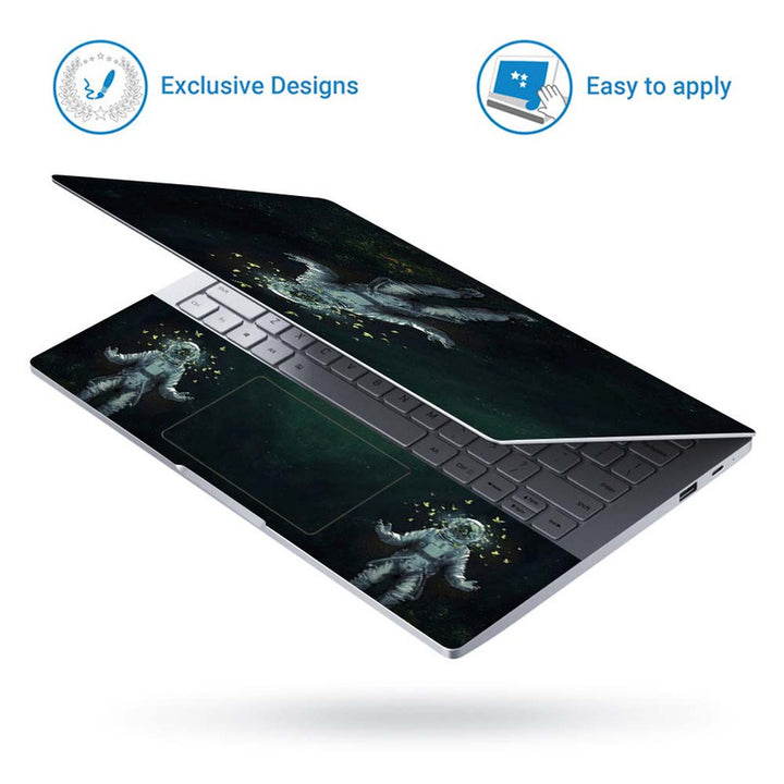 Full Panel Laptop Skin - Astronaut Butterflies