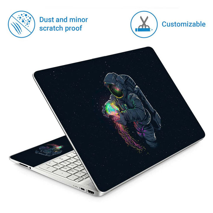 Full Panel Laptop Skin - Astronaut Jellyfish