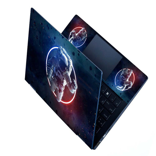 Full Panel Laptop Skin - Astronaut Lightning Circle