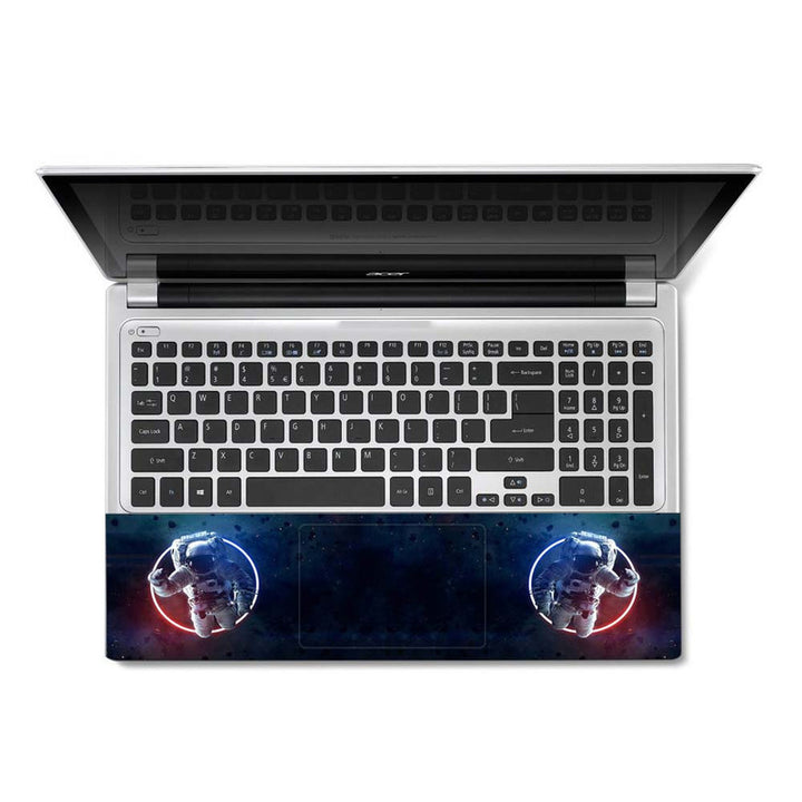 Full Panel Laptop Skin - Astronaut Lightning Circle