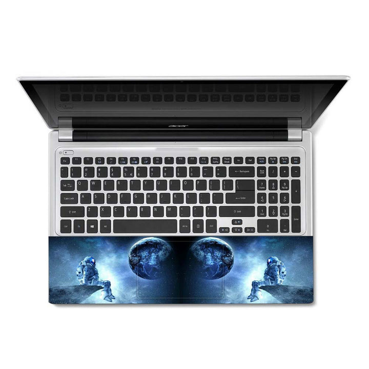 Full Panel Laptop Skin - Astronaut Outer Space Stars